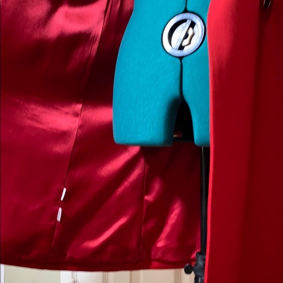 Red Dress Coat - Picture 14 of 15